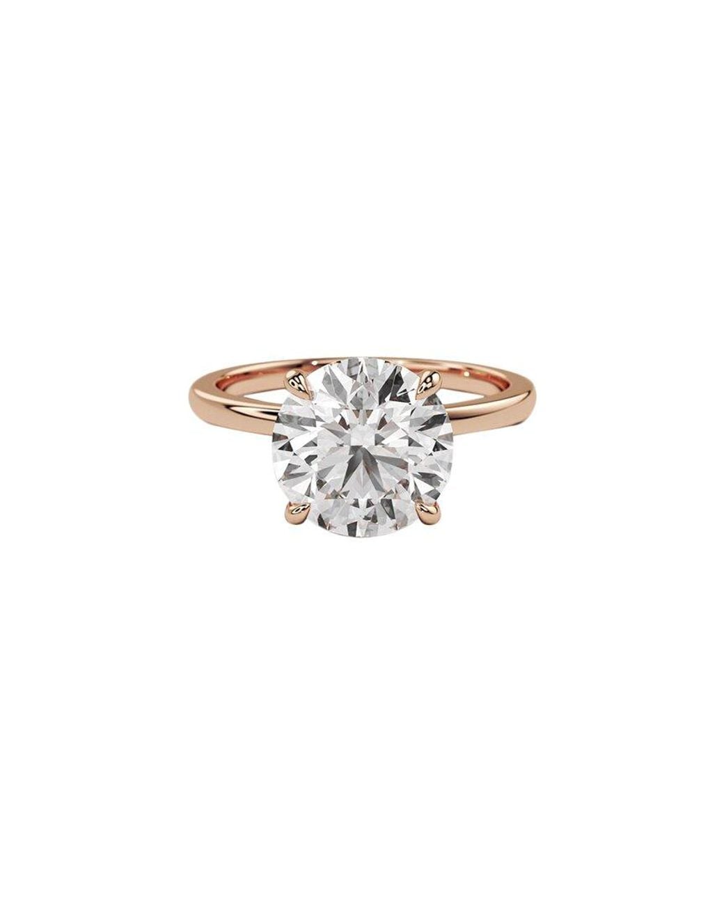 Lab Grown Diamonds White 14K Rose 3.00 Ct. Tw. Lab-Grown Diamond Ring