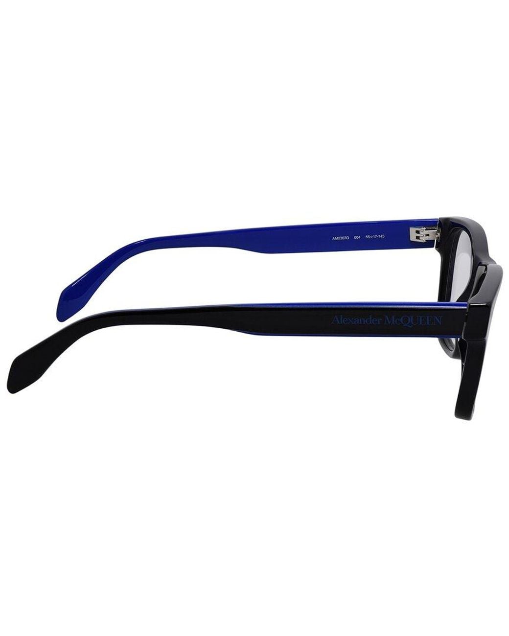 McQueen Blue Alexander Mcqueen Am0307o 55mm Optical Frames