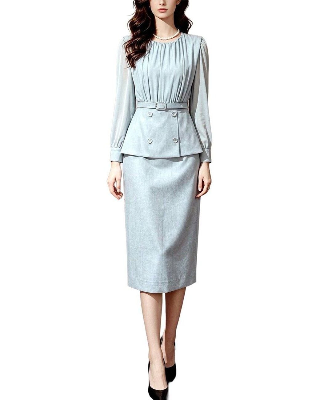BRC By BURRYCO Blue Midi Dress