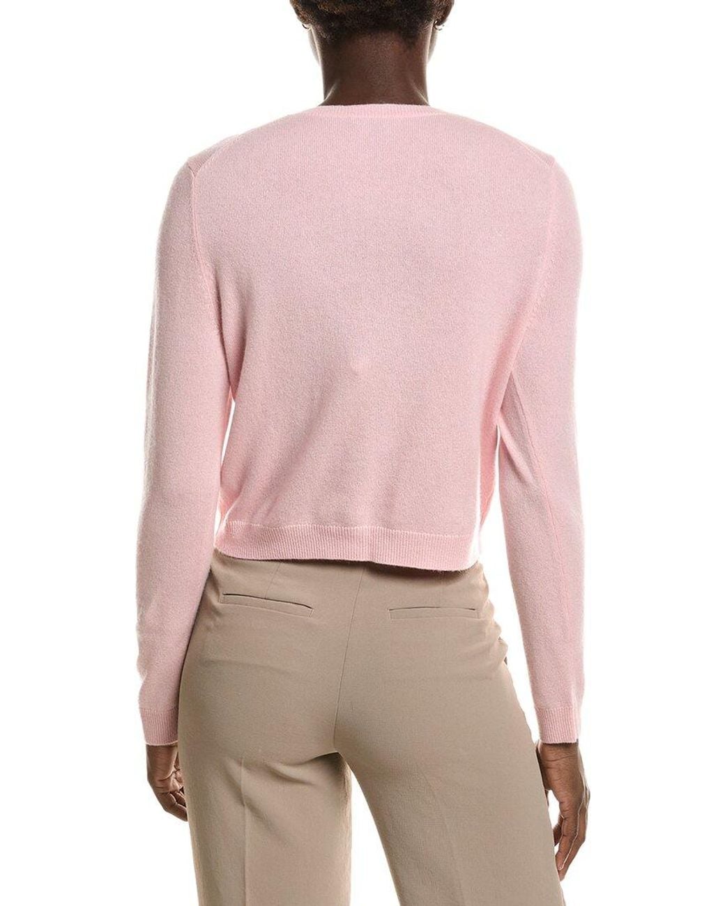 J.McLaughlin Pink Cz 100% Cashmere Sweater