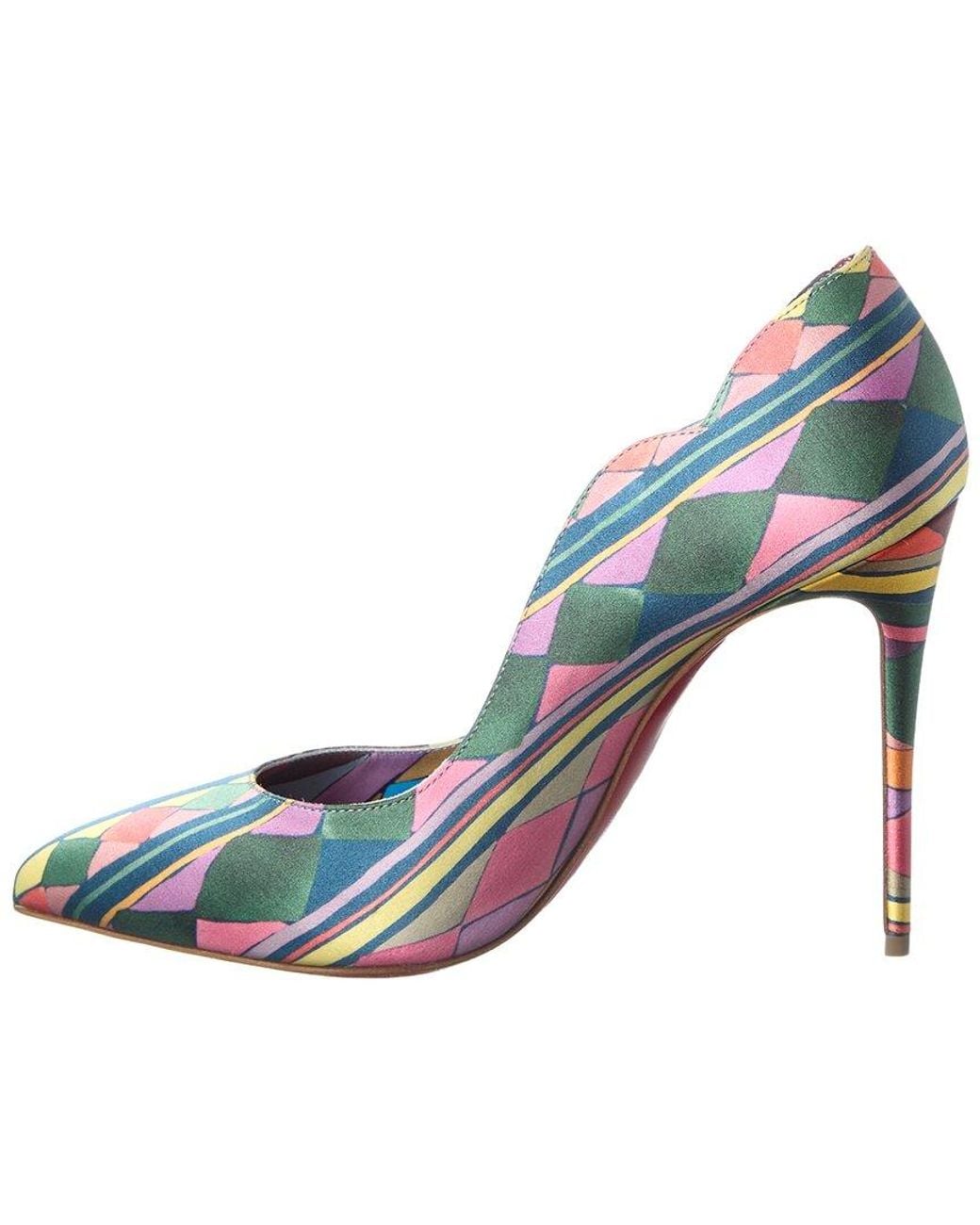 Christian Louboutin Pink Hot Chick 100 Satin Pump