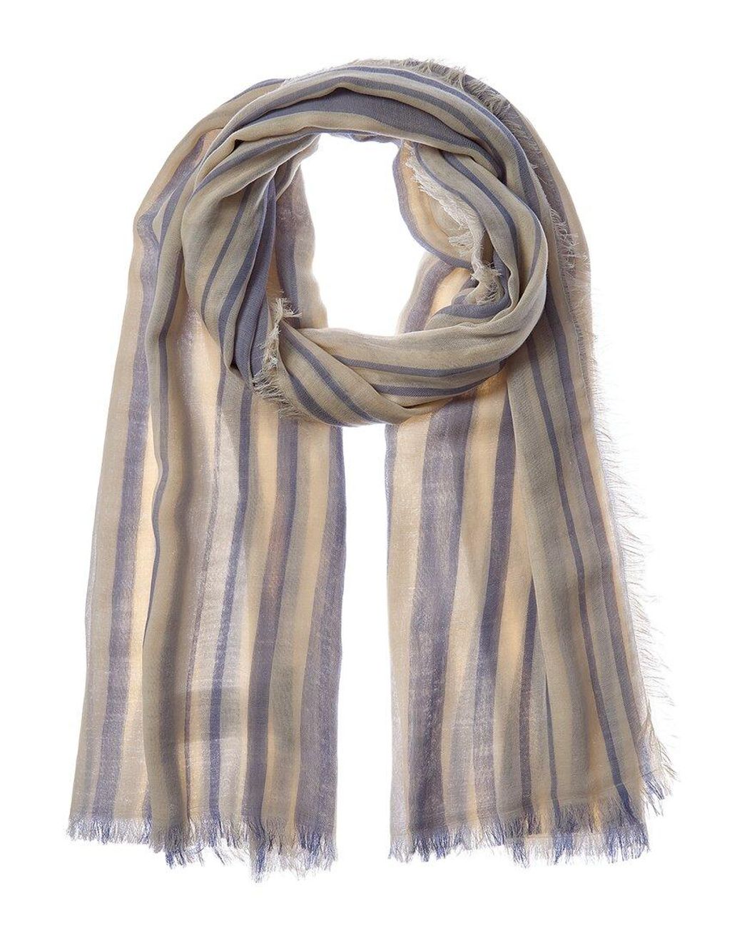 Vince Gray Variegated Stripe Scarf