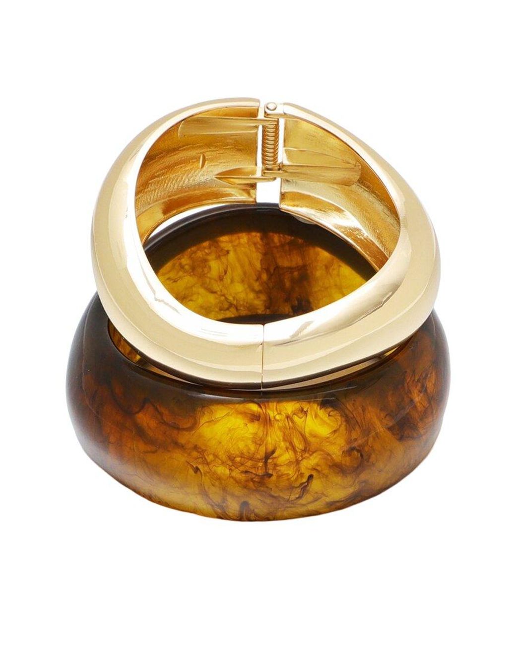 Adornia Metallic Chunky Bangle Bracelet Set