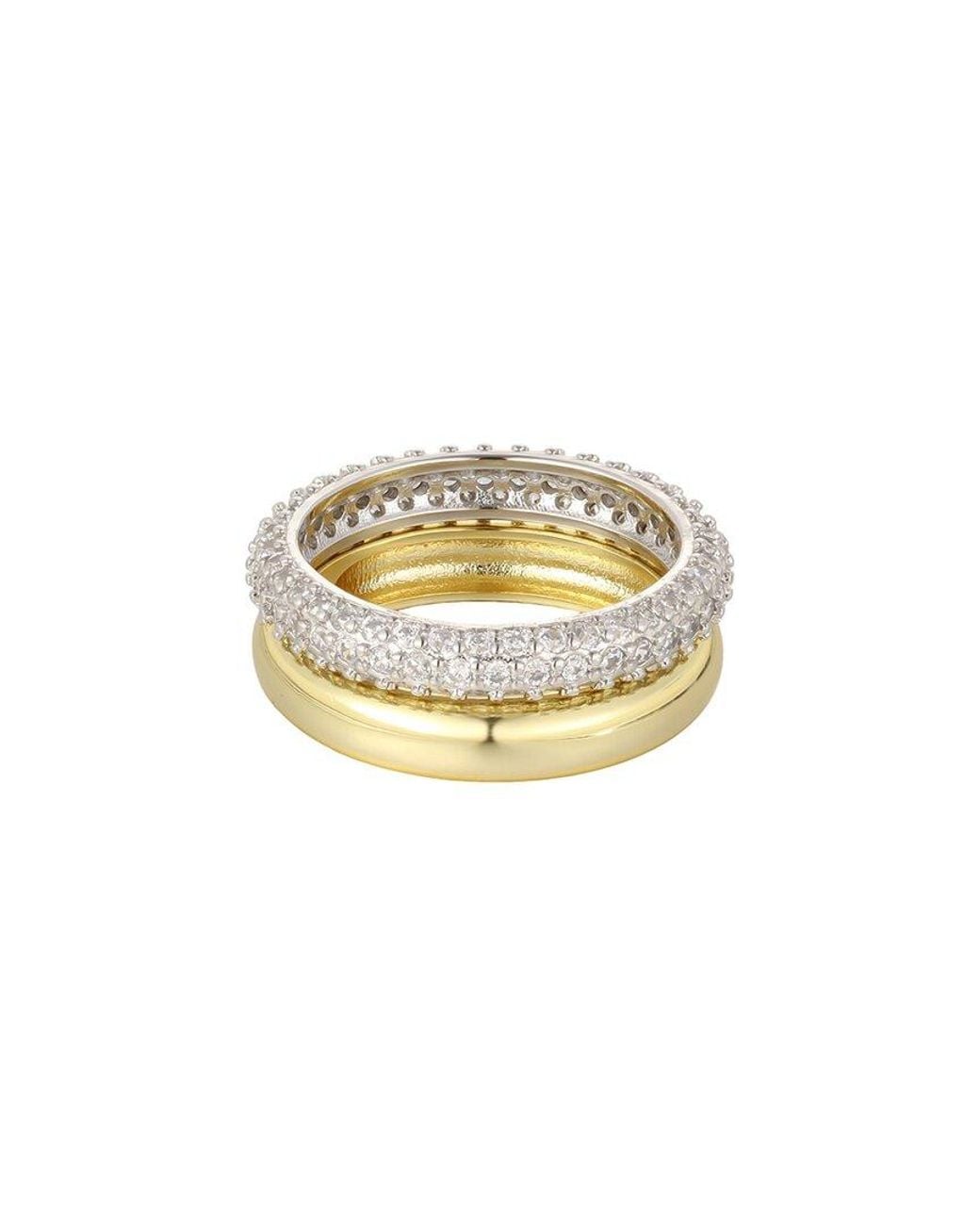 Adornia White 14K Plated Ring
