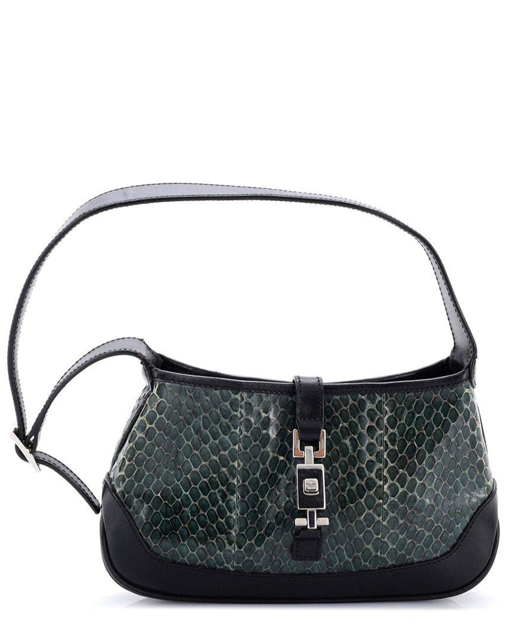 Gucci Black Python Jackie O Hobo Mini (Authentic Pre-Loved)