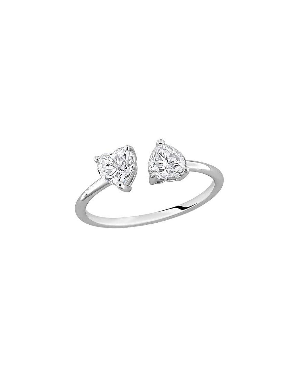 Rina Limor White 1.00 Ct. Tw. Created Moissanite Toi Et Moi Ring