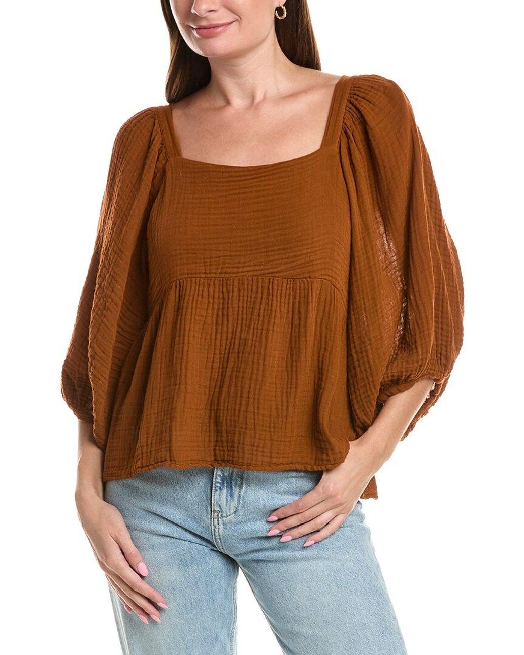 Michael Stars Brown Patsy Top