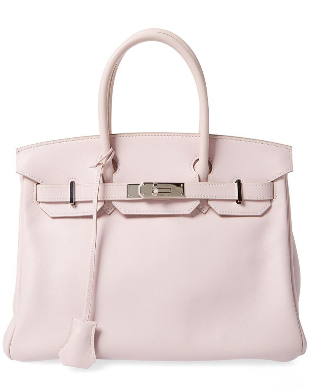 Hermès Rose Dragee Swift Leather Birkin 30cm Phw in Pink