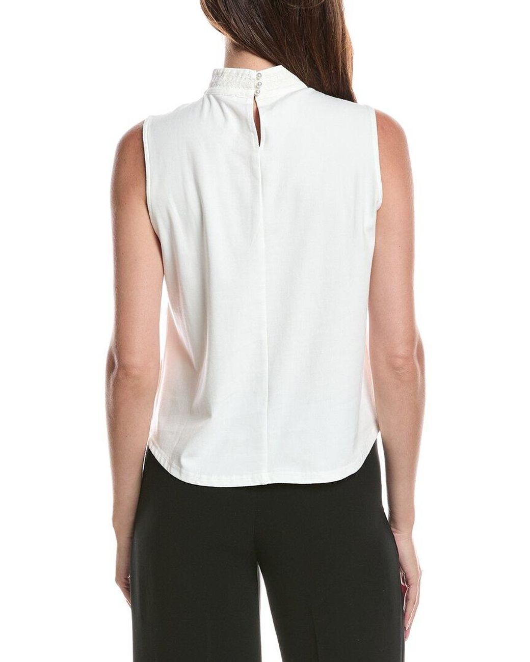 Wit & Wisdom White Mix Media Tank