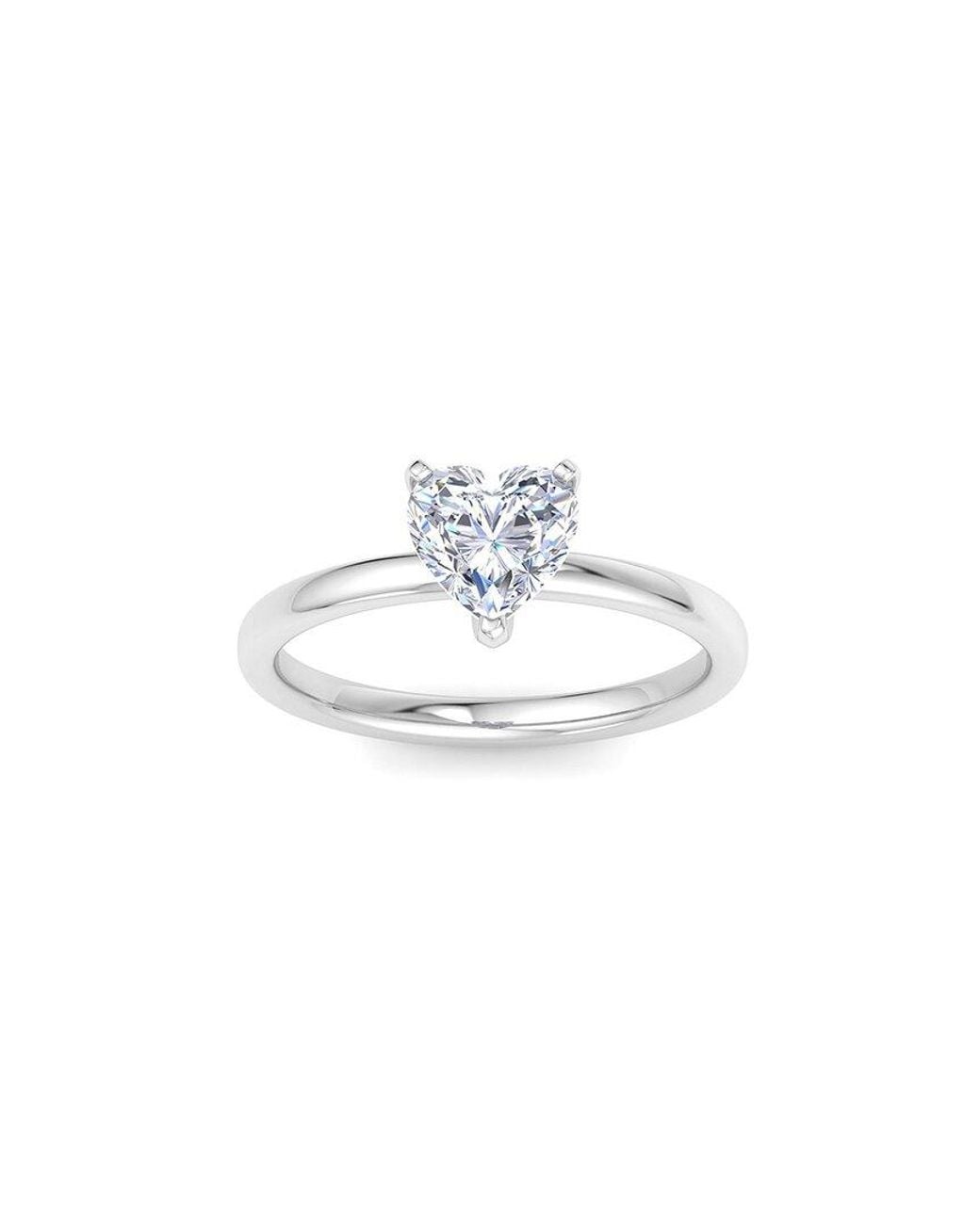SuperJeweler White 14K 1.00 Ct. Tw. Lab-Grown Diamond Ring