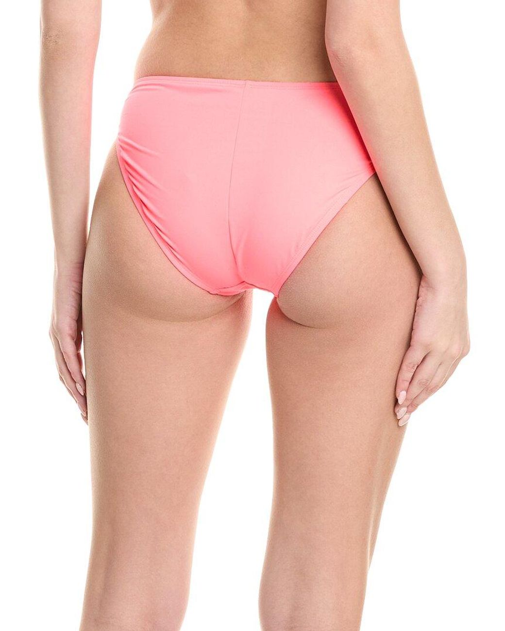 La Blanca Pink Solid Hipster Bikini Bottom