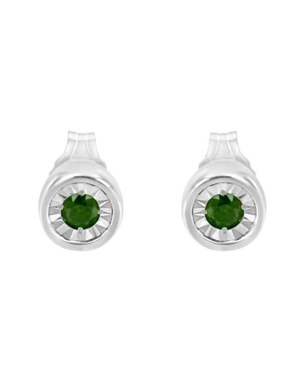 Haus of Brilliance Metallic 0.20 Ct. Tw. Diamond Stud Earrings