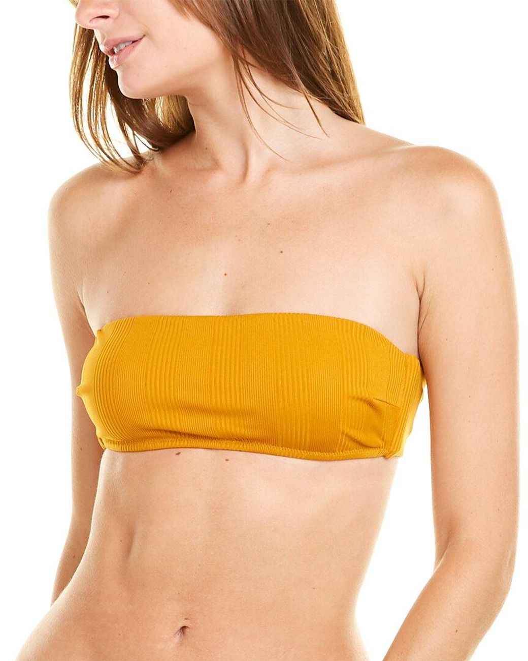 Vitamin A Orange Mila Bandeau Bikini Top