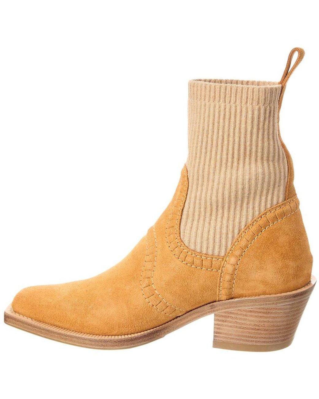 Chloé Brown Suede Boot