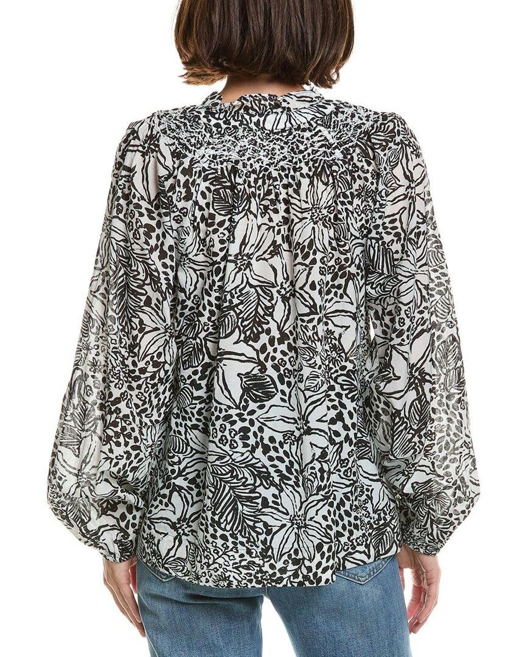 Lilly Pulitzer Gray Lourdes Top