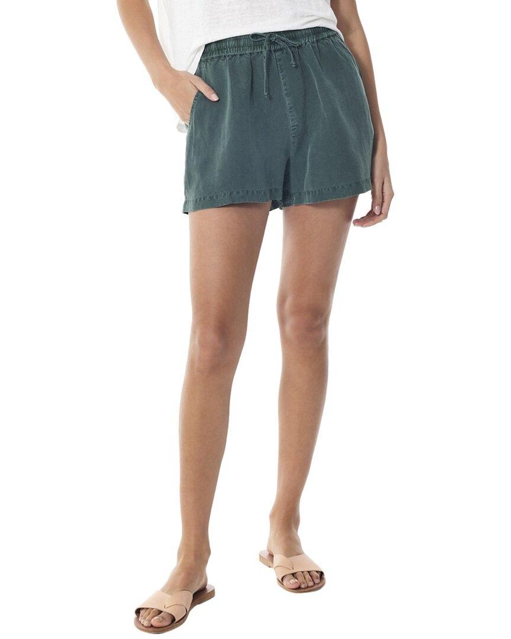 Young Fabulous & Broke Blue Kalea Linen-Blend Short
