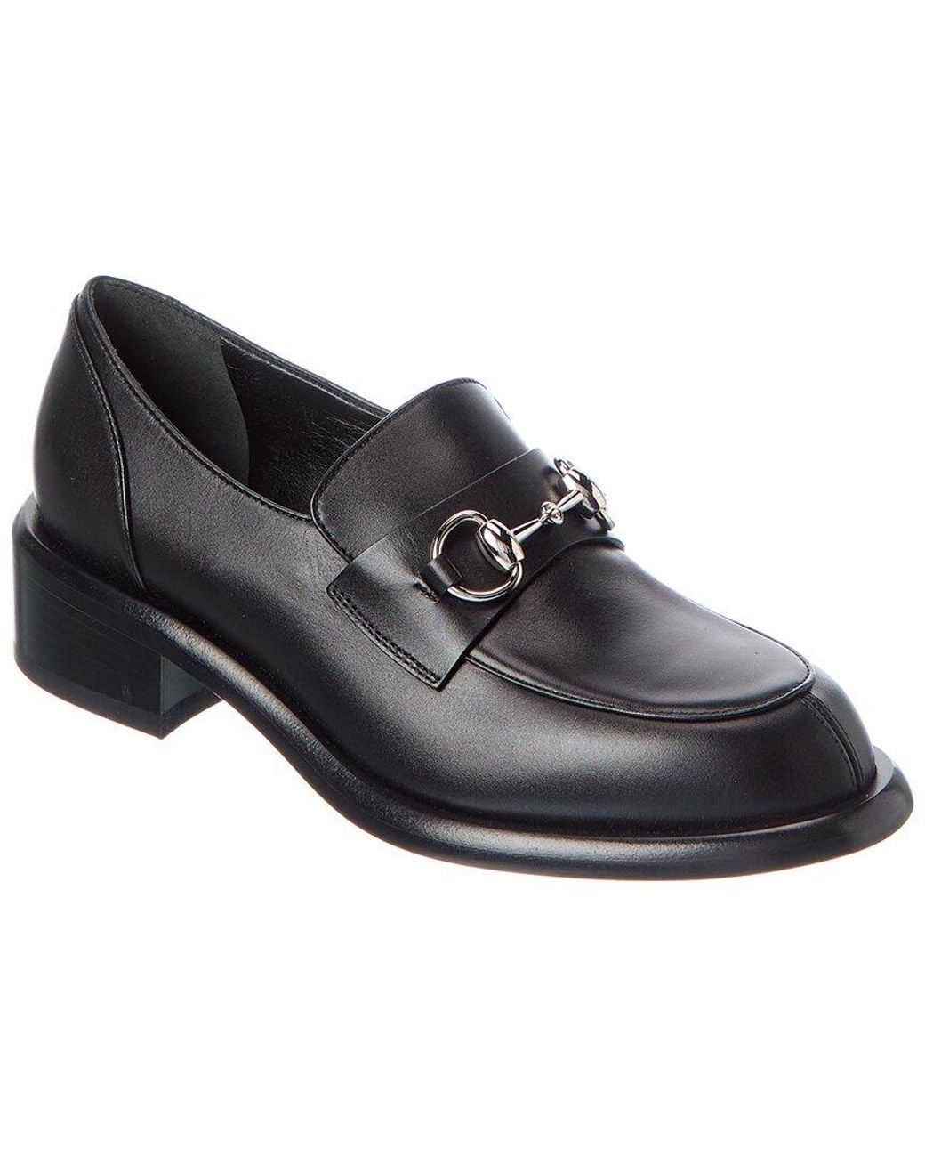 Gucci Black Horsebit Leather Loafer