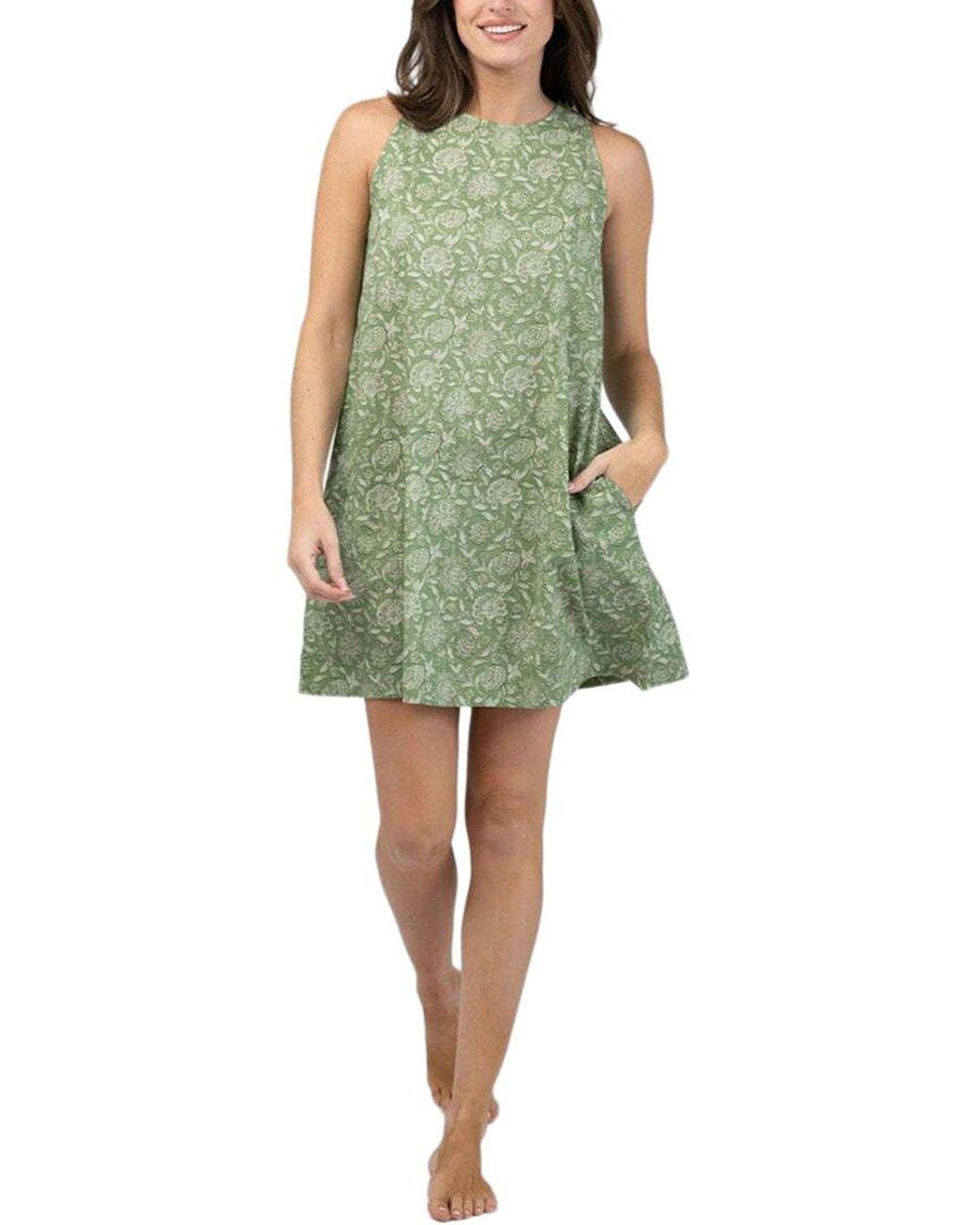 Olive Workshop Green Capri Dress