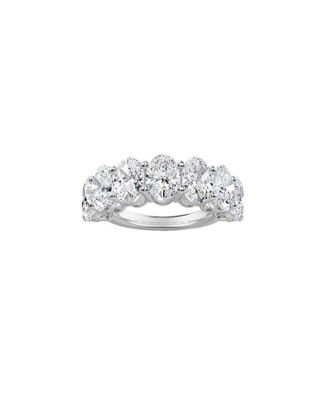 Diana M White Diana M. Fine Jewelry 14k 1.43 Ct. Tw. Lab Grown Diamond Half-eternity Ring