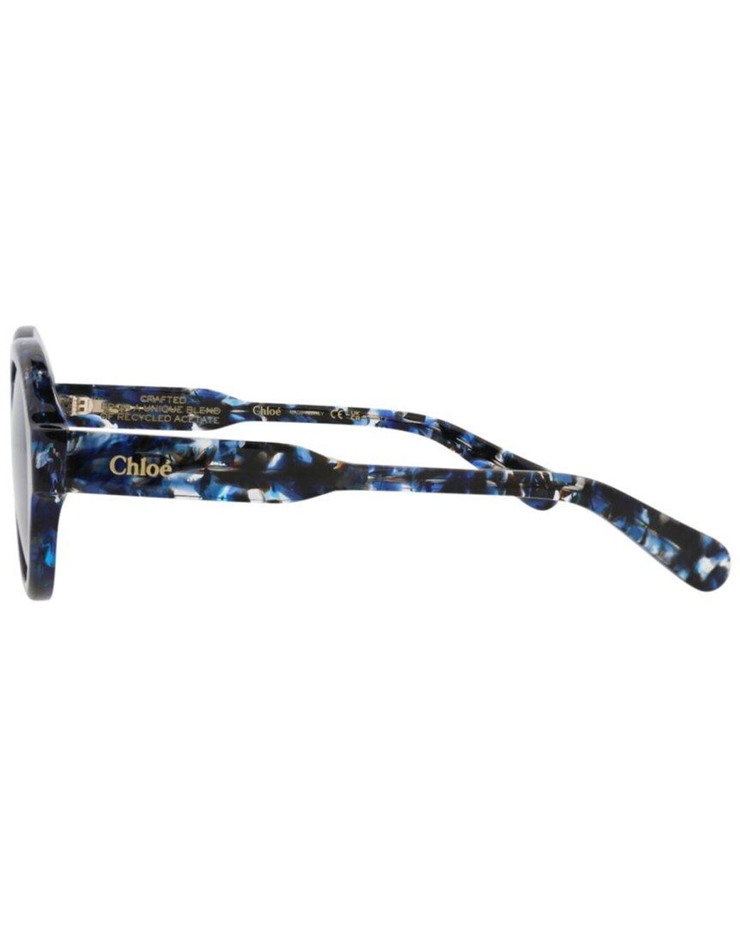 Chloé Blue 53Mm Sunglasses for men