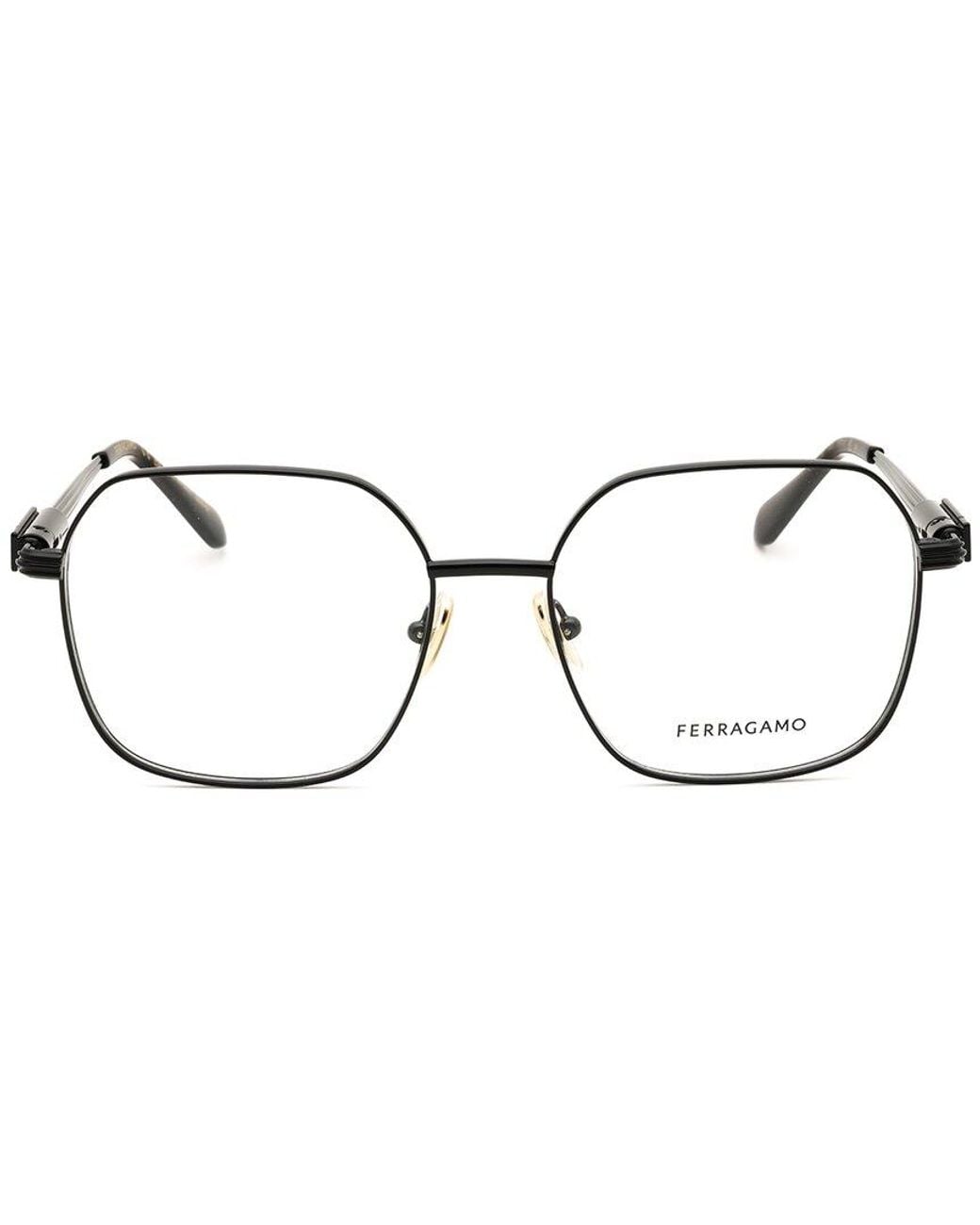 Ferragamo Black 55Mm Optical Frames