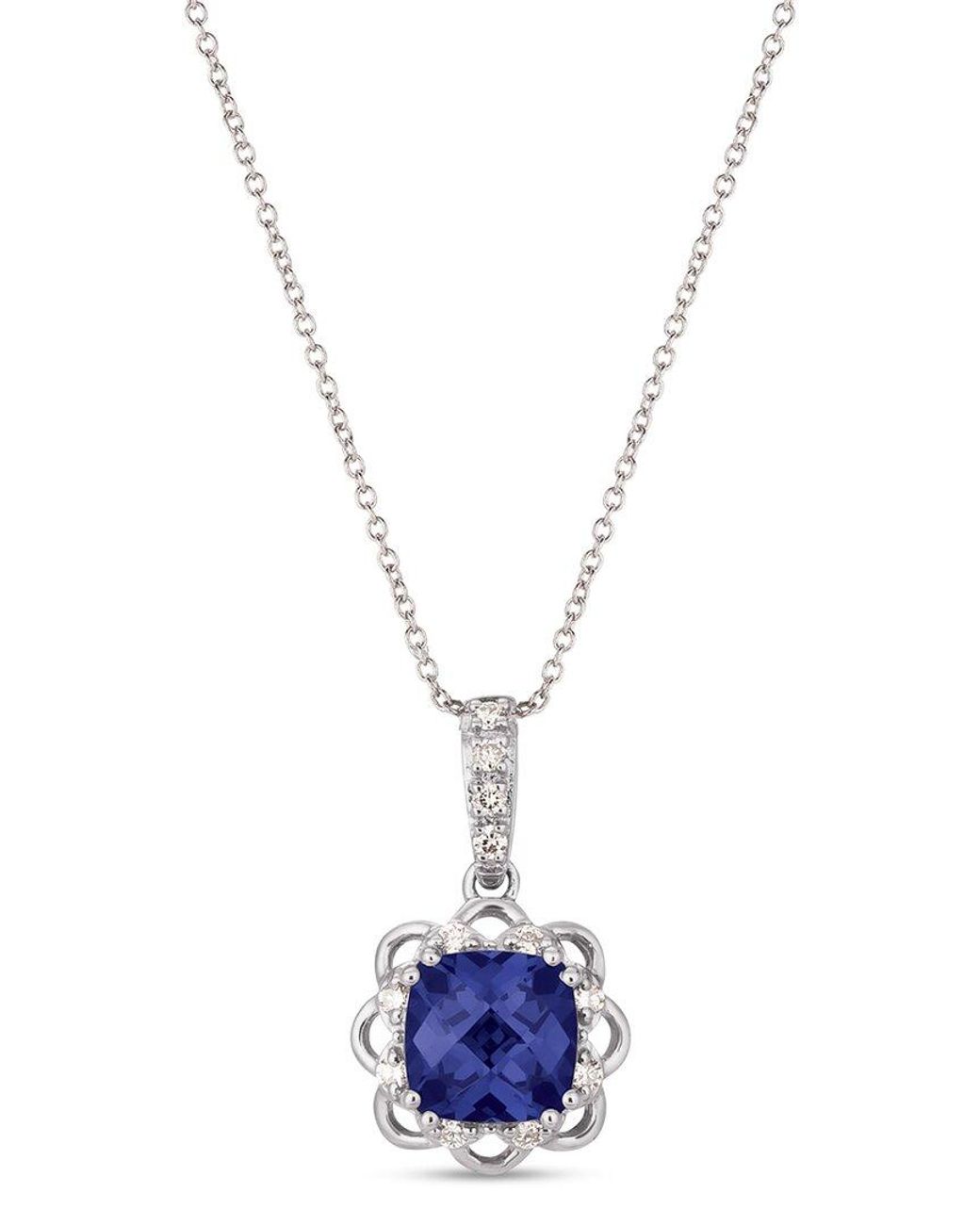 Le Vian Blue Le Vian 14k 1.47 Ct. Tw. Diamond & Tanzanite Pendant Necklace