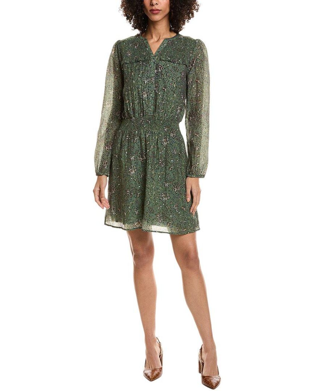Splendid Green Versailles Floral Mini Dress