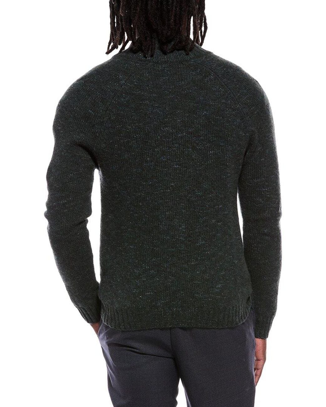 Autumn Cashmere Black Italian Full Zip Wool & Cashmere-Blend Jacket for men