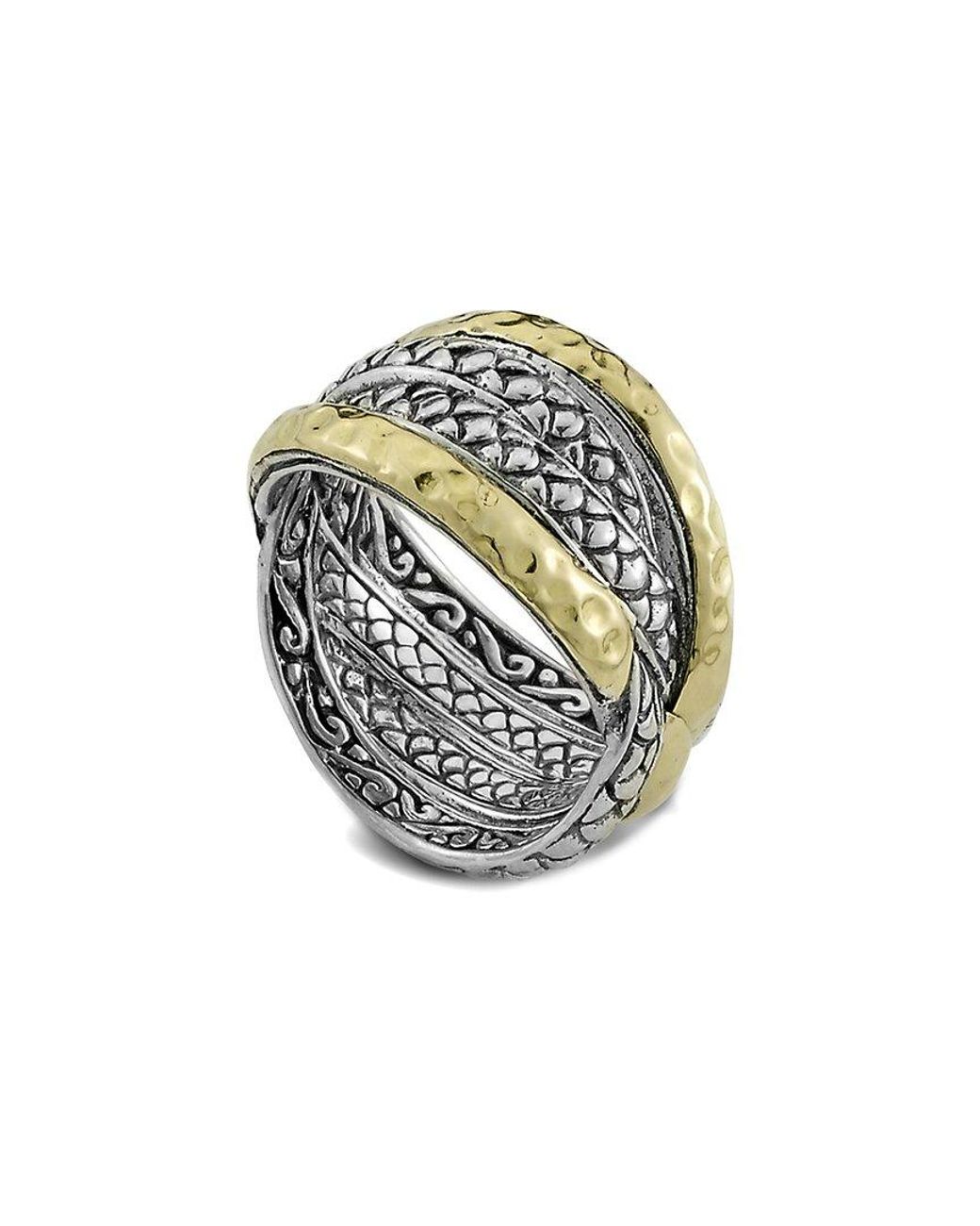 Samuel B. White 18k & Silver Crossover Ring