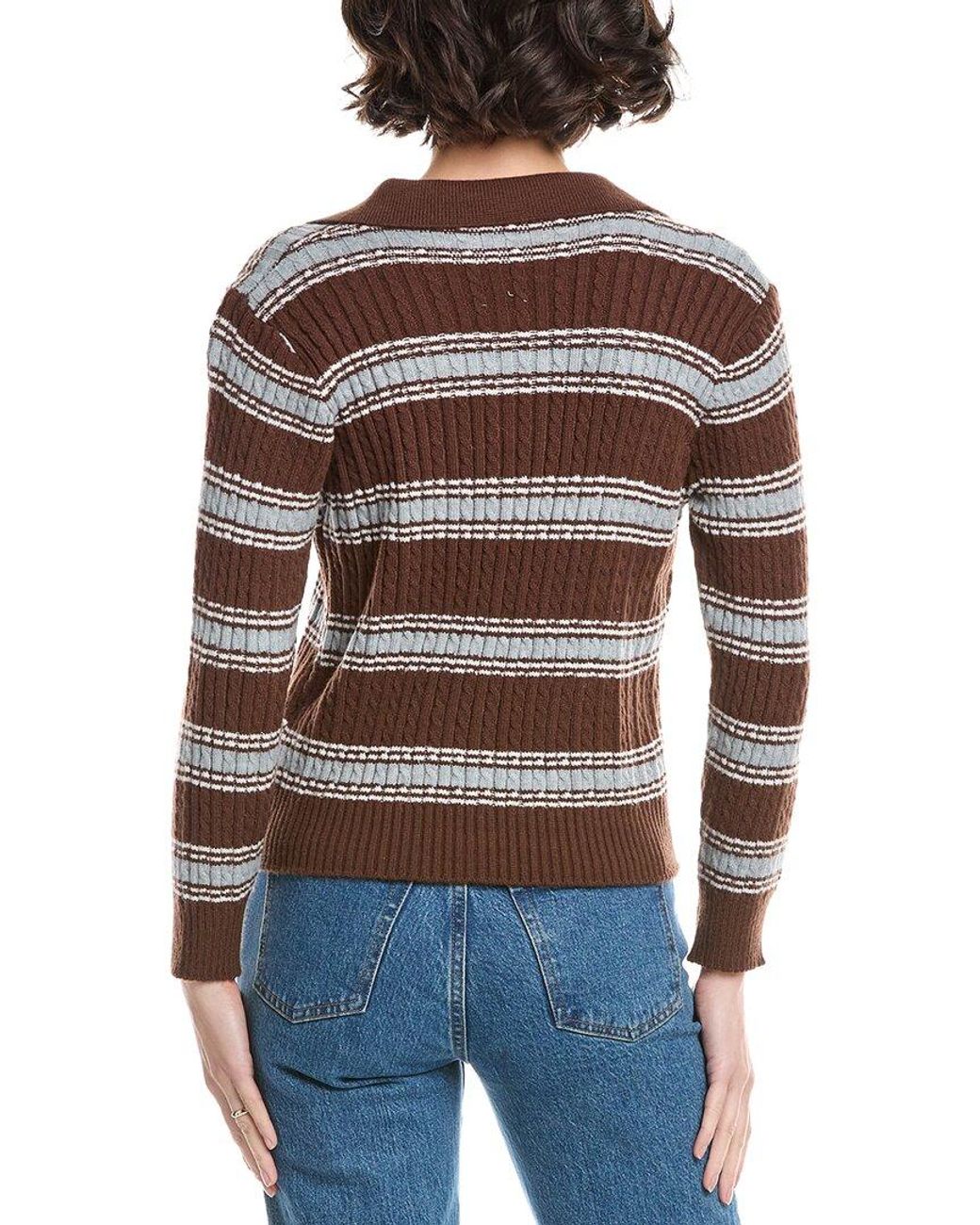 Lyra & Co Brown Stripe Cardigan