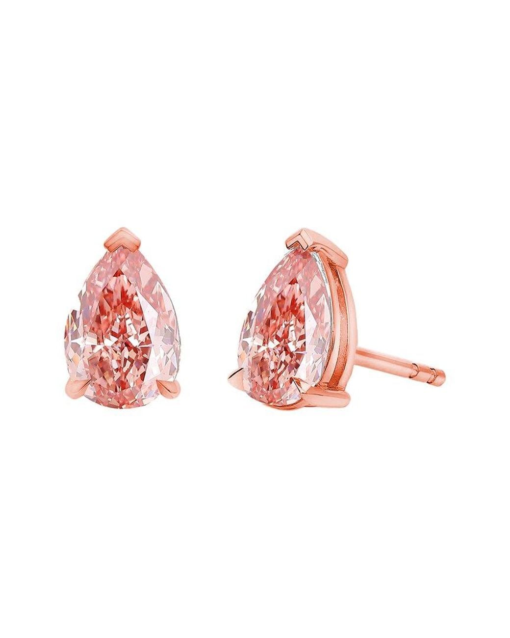 Amairah Pink 14K Rose 2.00 Ct. Tw. Lab-Grown Diamond Stud Earrings