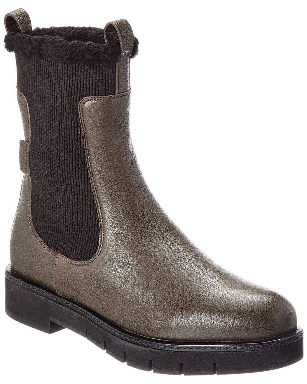 Ferragamo Brown Rook Leather Boot