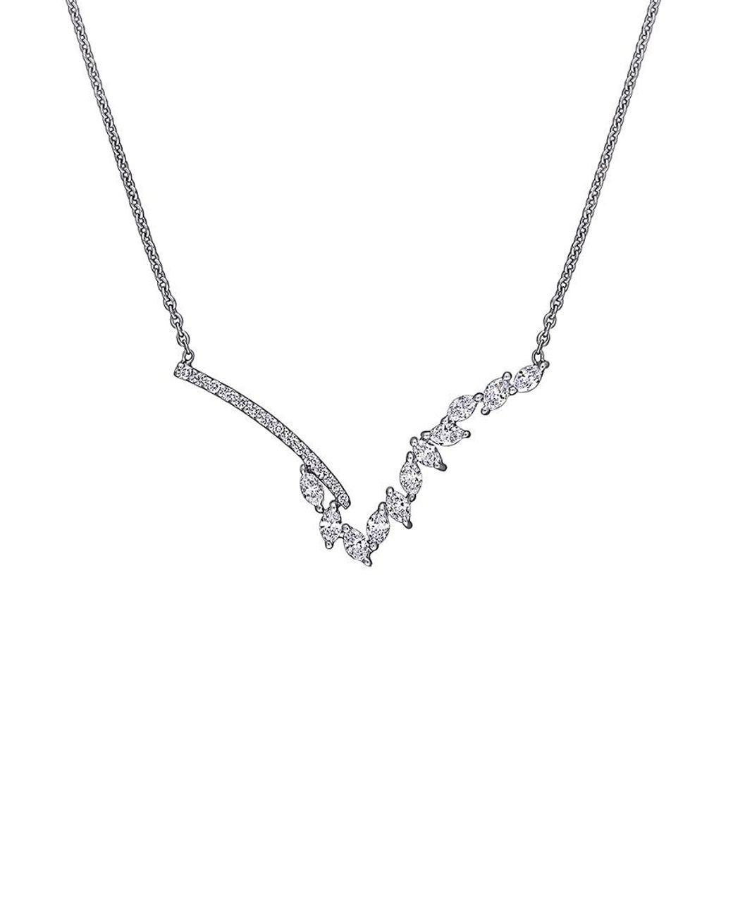 Diamond Select Cuts Metallic 14K 0.50 Ct. Tw. Diamond Necklace