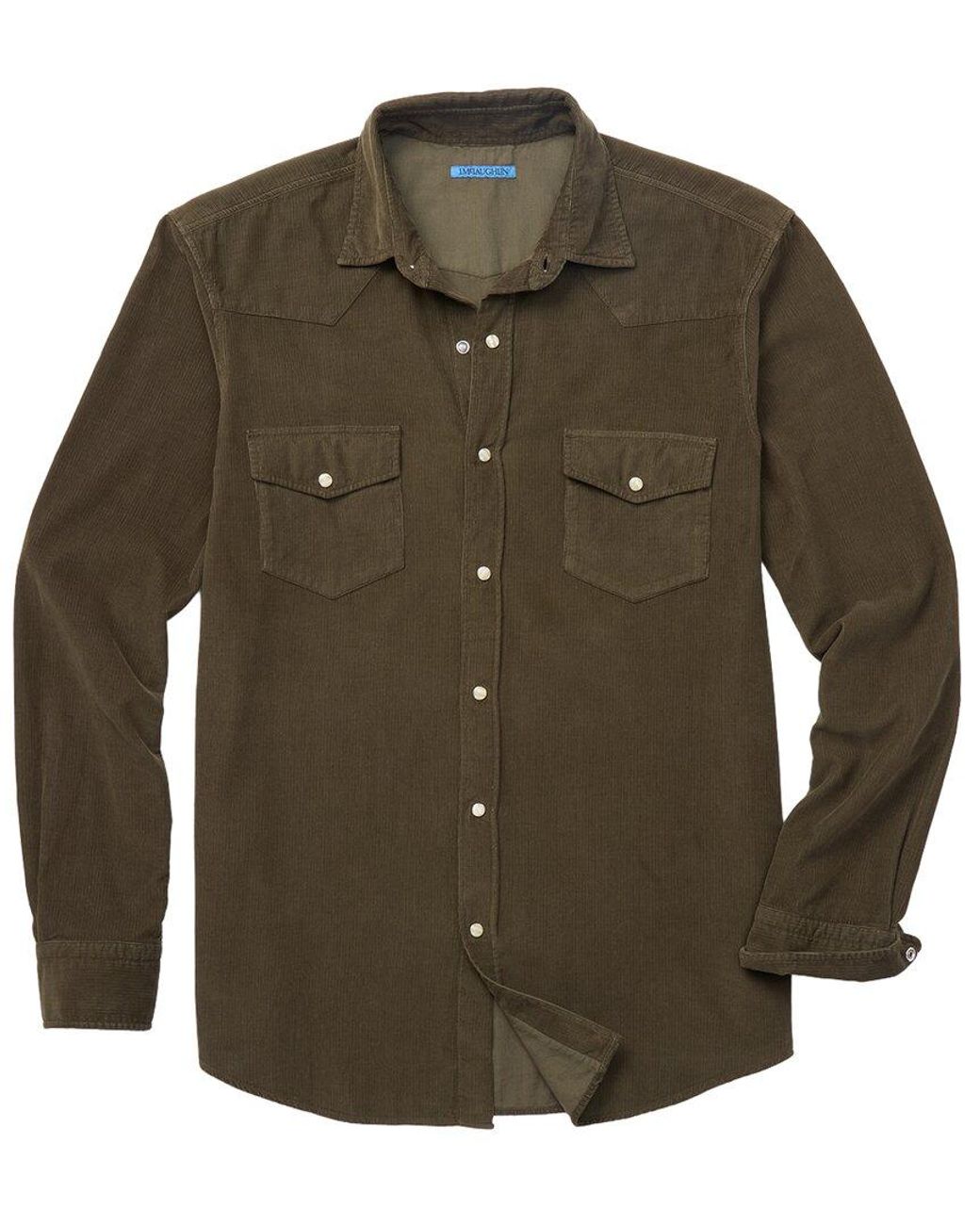 J.McLaughlin Green J. Mclaughlin Ace-High Woven Shirt for men