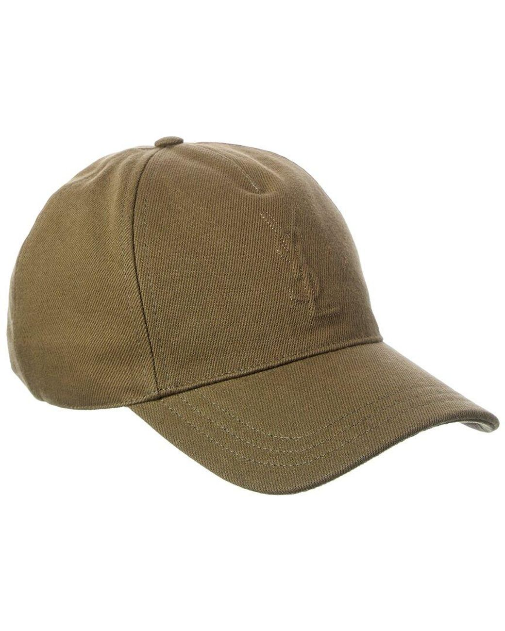Saint Laurent Natural Cassandre Baseball Cap