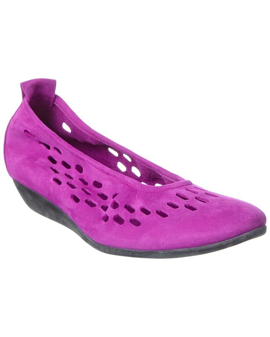 Arche Purple Onizza Leather Flat