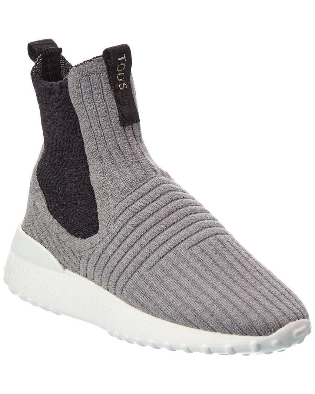 Tod's Gray Knit Sneaker