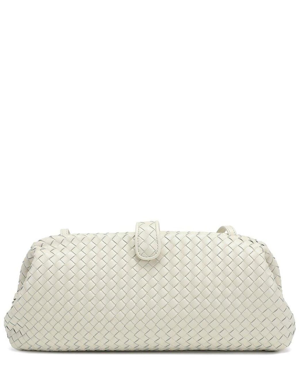 Tiffany & Fred Paris Natural Leather Clutch/Shoulder Bag