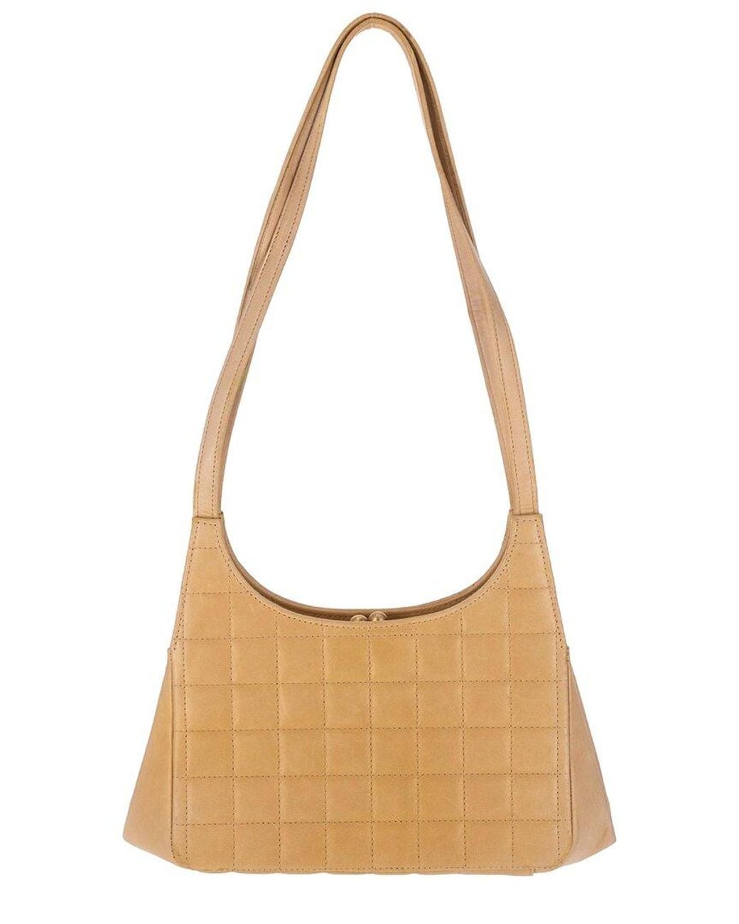 Chanel White Leather Chocolate Bar 'Cc' Shoulder Bag (Authentic Pre-Loved)