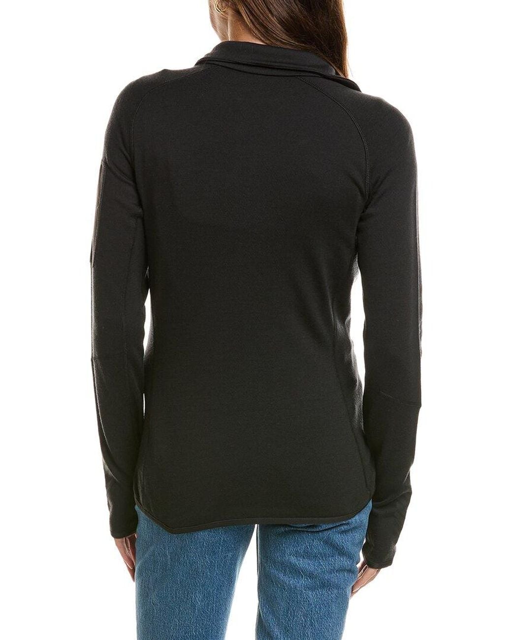 Helly Hansen Black Lifa Merino Wool-Blend Midlayer