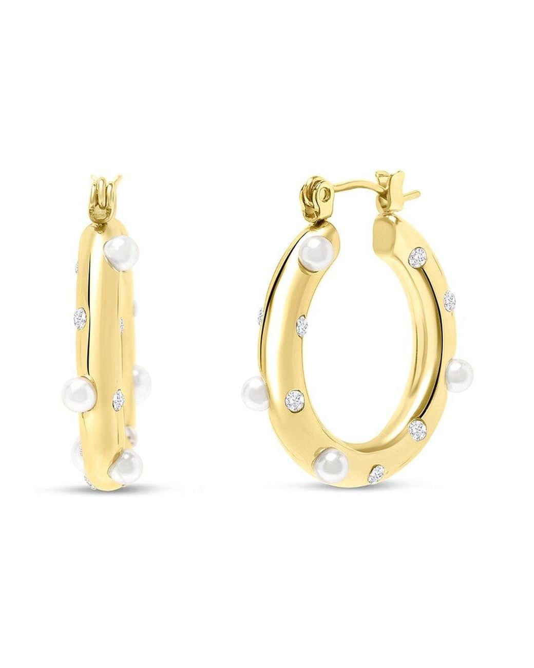Bruno Magli Metallic Plated Earrings