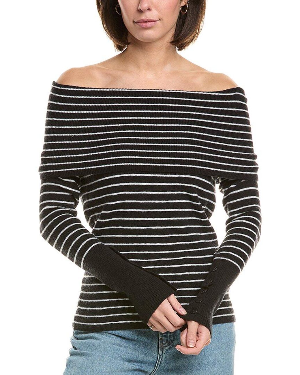 Free People Black Evergreen Wool-Blend Sweater
