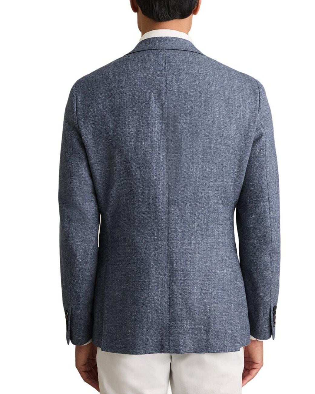 Reiss Blue Stack Wool-Blend Formal Jacket for men