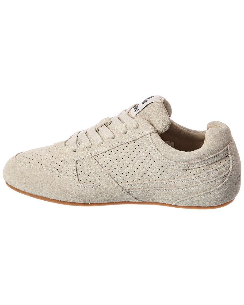 Isabel Marant White Senny Suede Sneaker
