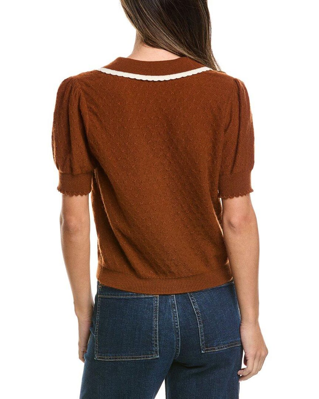 FRAME Blue The Cashmere Sailor Sweater