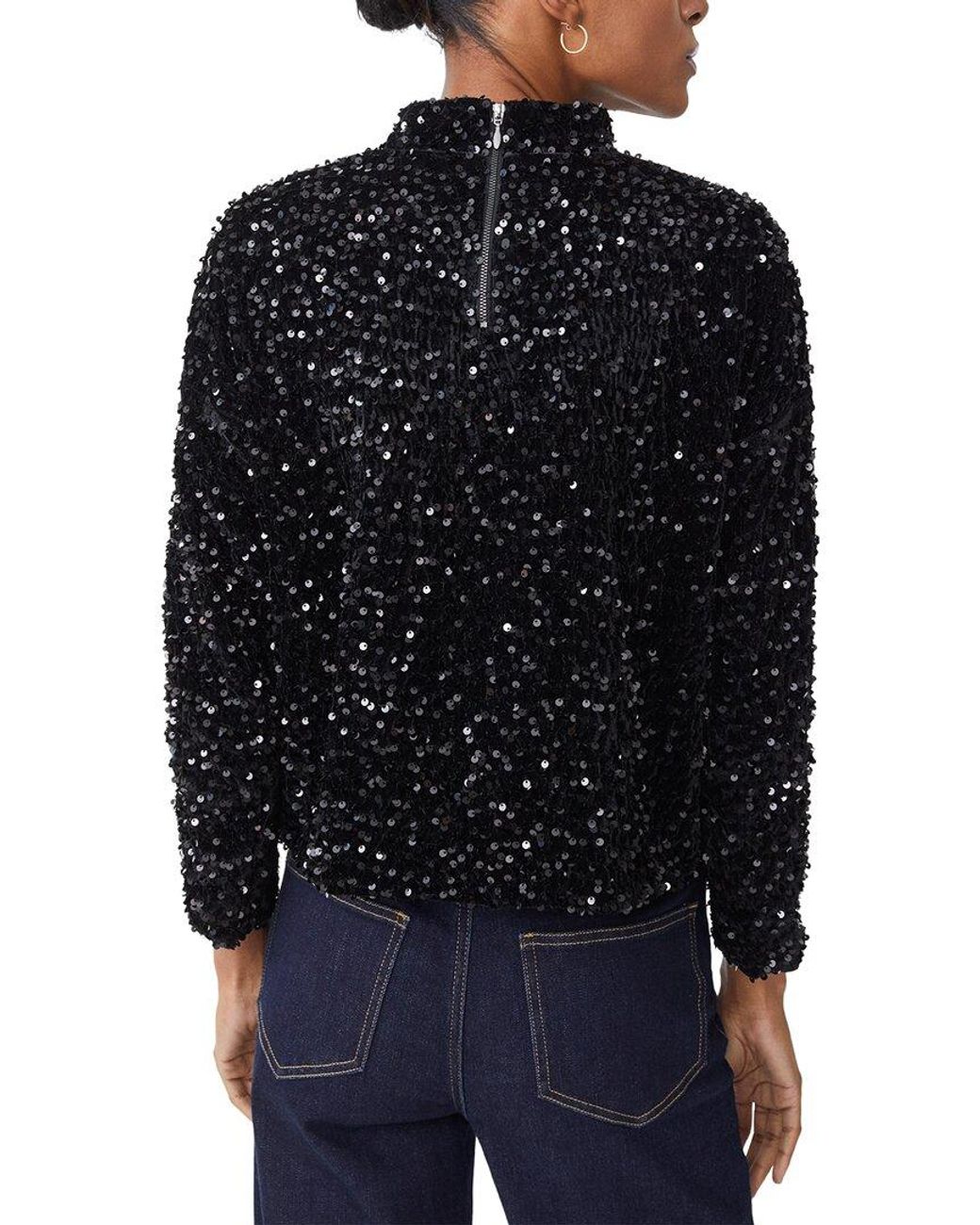 J.McLaughlin Black Leeza Top