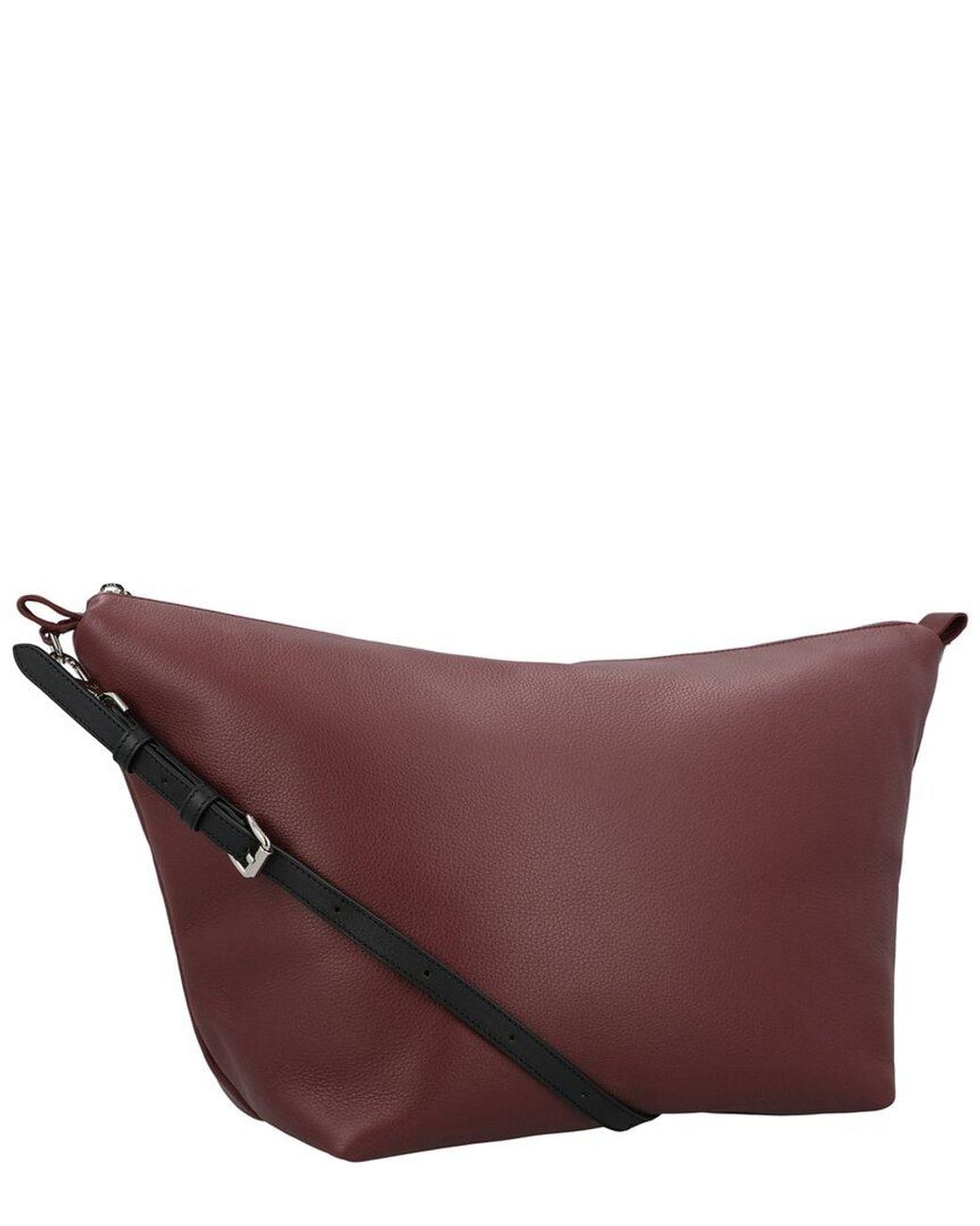 Longchamp Purple Le Slouchy Leather Shoulder Bag