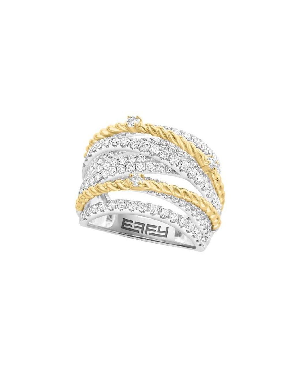 Effy Fine Jewelry White 14K 1.88 Ct. Tw. Diamond Ring