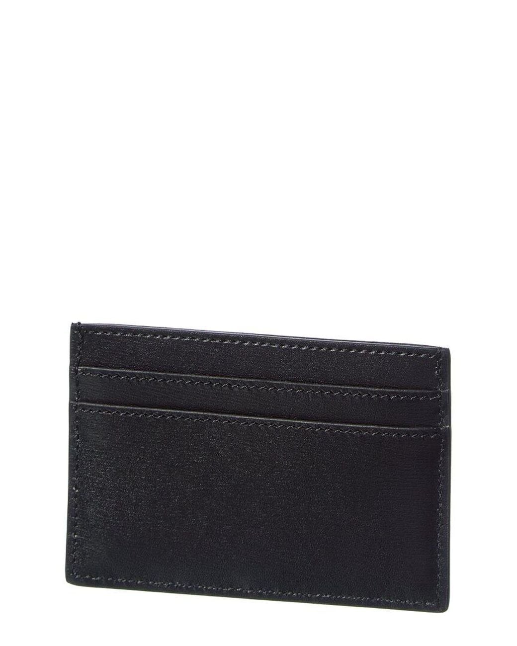 Fendi Black Ff Squared Leather Card Holder for men