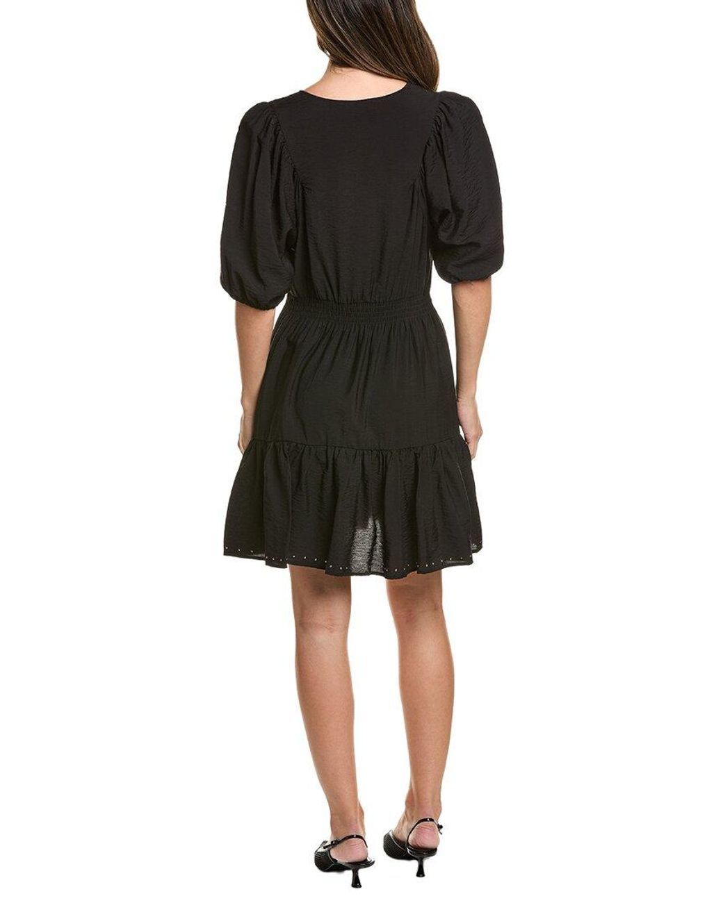 Ellen Tracy Black Studded Mini Dress